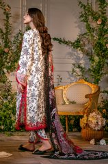 Sapphire - 3PC Lawn Digital Printed Suit - FFU0182 - Farakh Fabrics