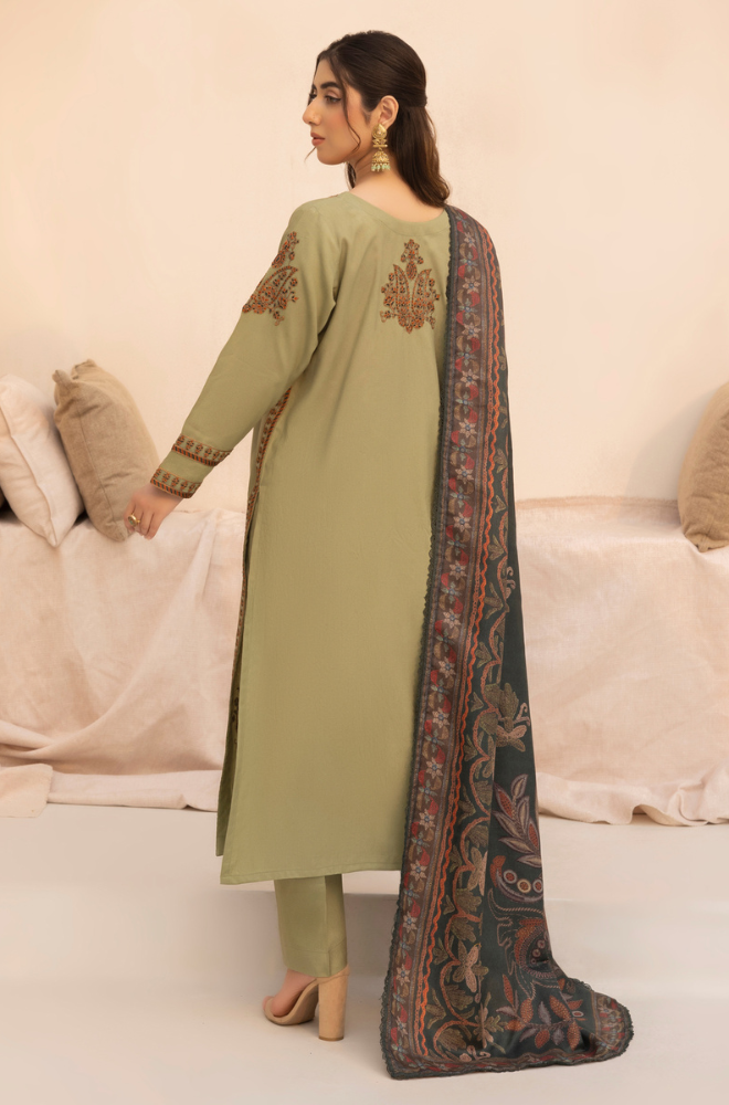 Mohagni - 3PC Lawn Embroidered Suit - BFU0074