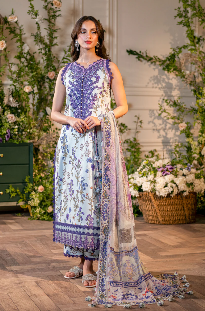 Sapphire - 3PC Lawn Digital Printed Suit - BFB0258