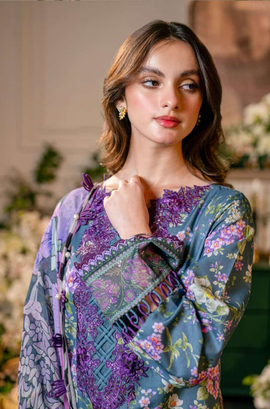 Sapphire - 3PC Lawn Digital Printed Suit - BFB0259