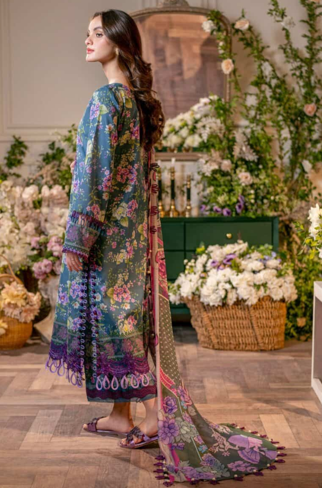 Sapphire - 3PC Lawn Digital Printed Suit - BFB0259