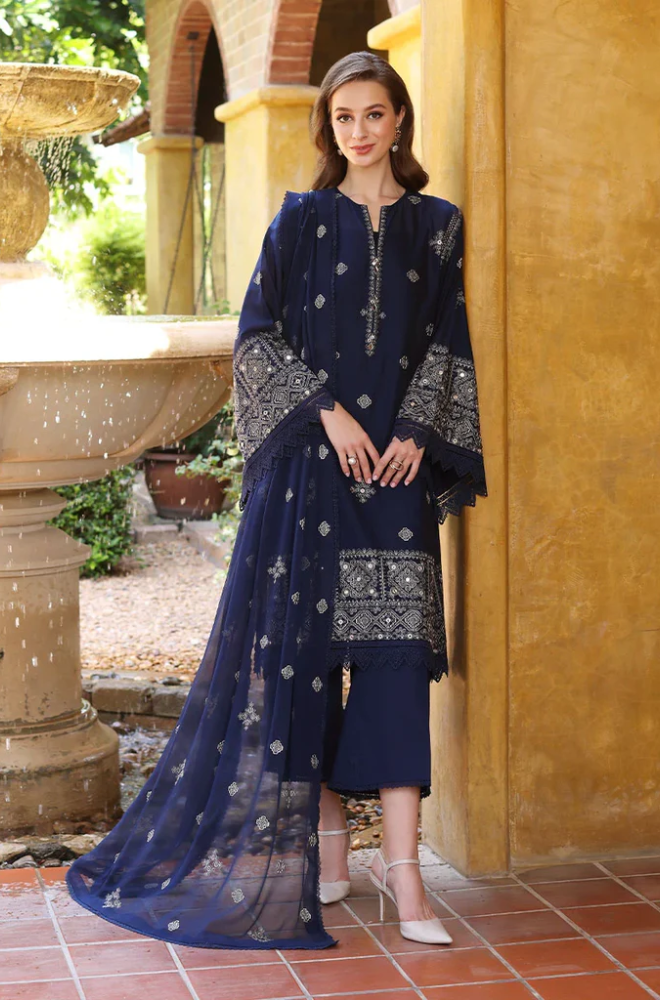 BAREEZE - 3PC Lawn Embroidered Suit - FFU0167