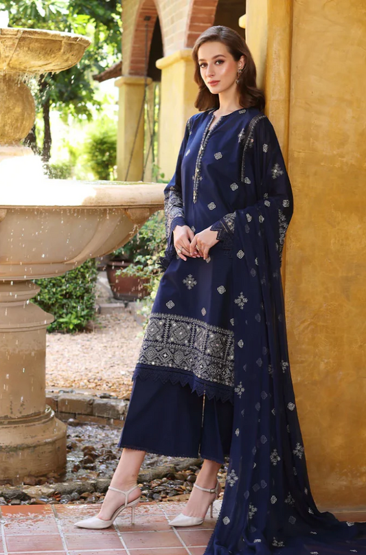 BAREEZE - 3PC Lawn Embroidered Suit - FFB0263