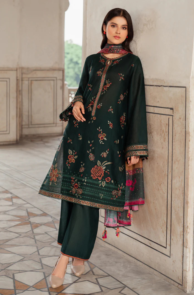 Jazmin - 3PC Lawn Embroidered Suit - BFB0214