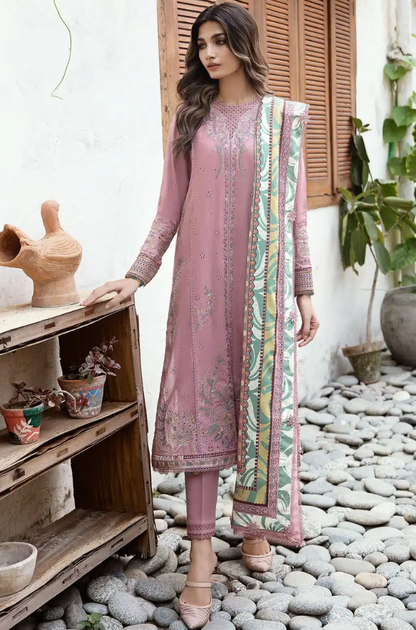 Jazmin - 3PC Lawn Embroidered Suit - BFB0256