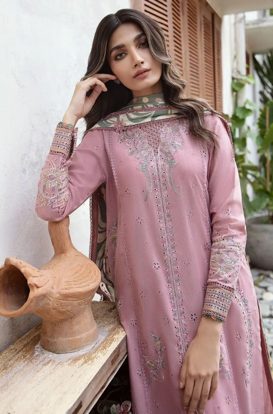 Jazmin - 3PC Lawn Embroidered Suit - BFB0256