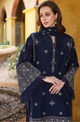 BAREEZE - 3PC Lawn Embroidered Suit - FFU0167