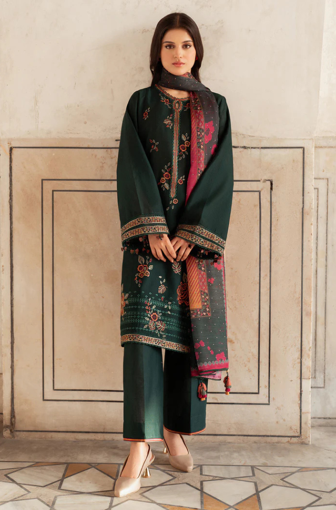 Jazmin - 3PC Lawn Embroidered Suit - BFB0214