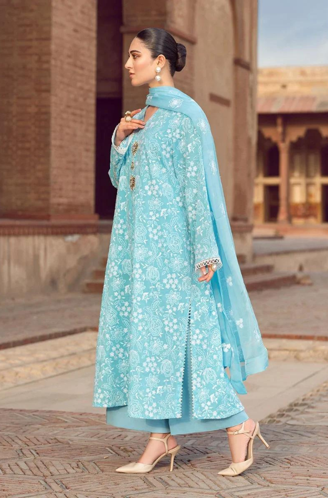 Bareeze - 3PC Lawn Embroidered Suit - FFU0131