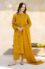 Boraque - 3PC Lawn Embroidered Suit - FFU0156