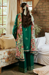 BAROQUE - 3PC Lawn Embroidered Suit - FFU0164