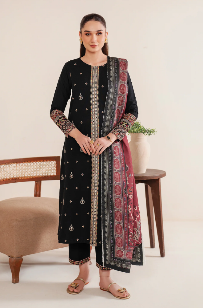 Garnet - 3PC Lawn Embroidered Suit - BFB0222