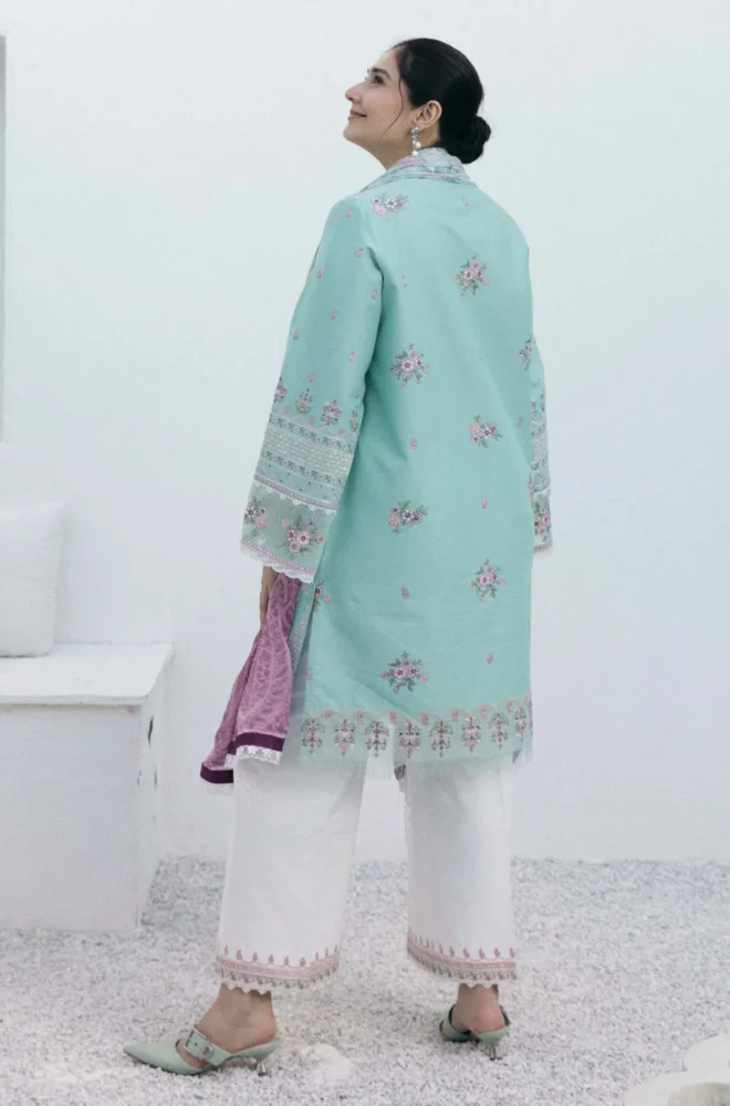 Coco By ZaraShahjahan - 3PC Lawn Embroidered Suit - BFB0125