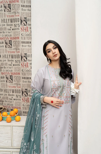 Urge - 3PC Lawn Embroidered Suit - BFU0022