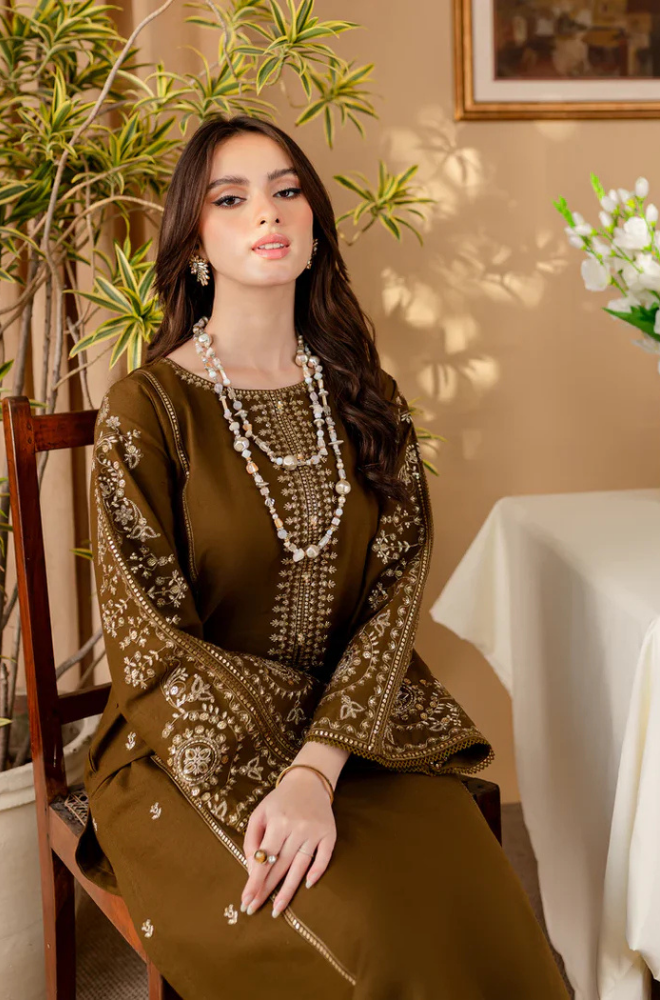 Baroque - 2PC Lawn Embroidered Suit- FFU0160