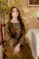 Baroque - 2PC Lawn Embroidered Suit- FFU0160