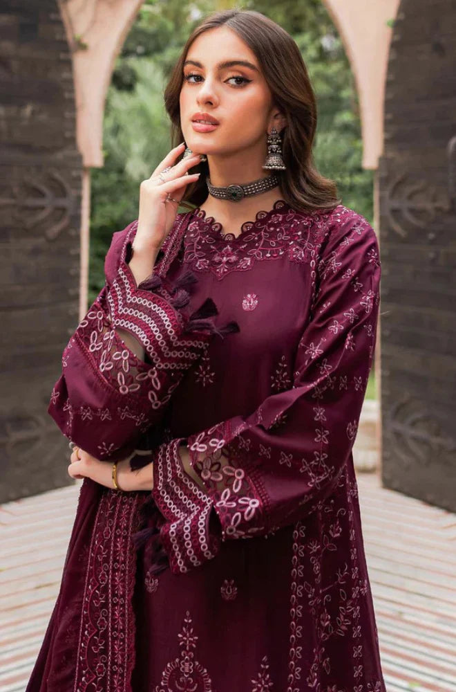 Farasha - 3PC Lawn Embroidered Suit - BFU0087