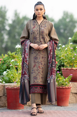 Bin Ilyas - 3PC Lawn Embroidered Suit - FFU0229