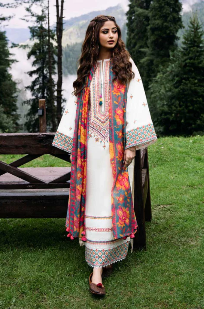 Sapphire - 3PC Lawn Embroidered Suit - BFB0189