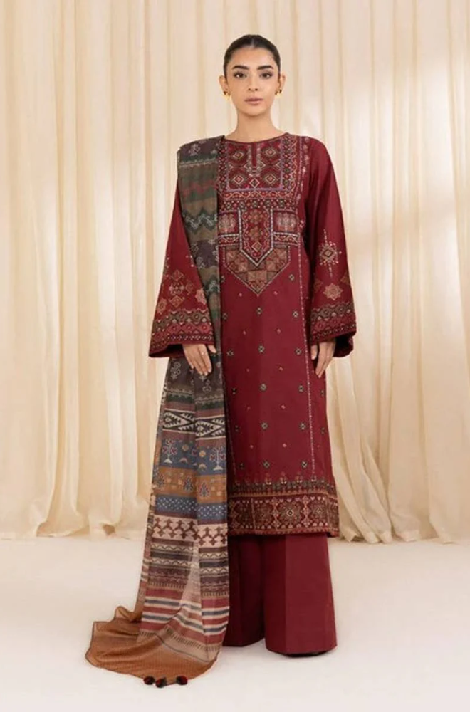 Sapphire - 3PC Lawn Embroidered Suit - BFB0267