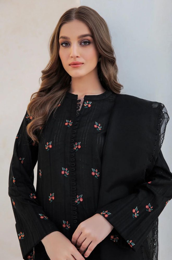 Jazmin - 3PC Lawn Embroidered Shirt - BFU0005