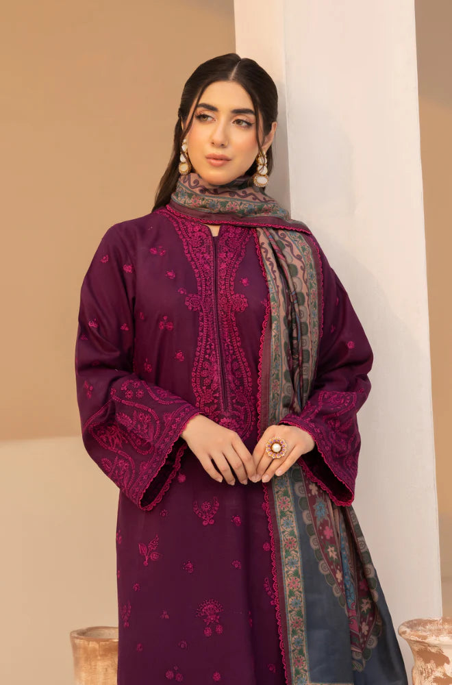 Mohagni - 3PC Lawn Embroidered Suit - FFU0293