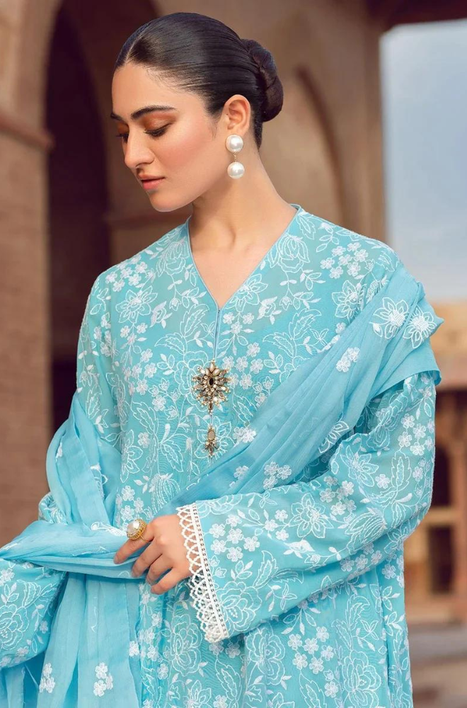 Bareeze - 3PC Lawn Embroidered Suit - FFU0131