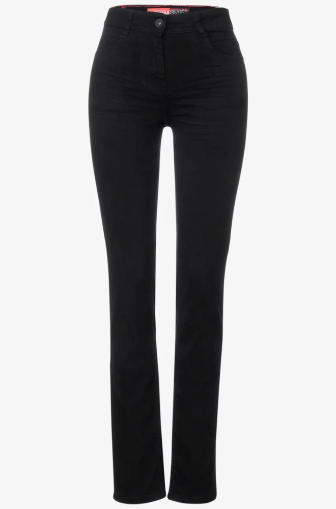 A pair of black jeans showcasing their comfort and style, perfect for casual wear and everyday activities.