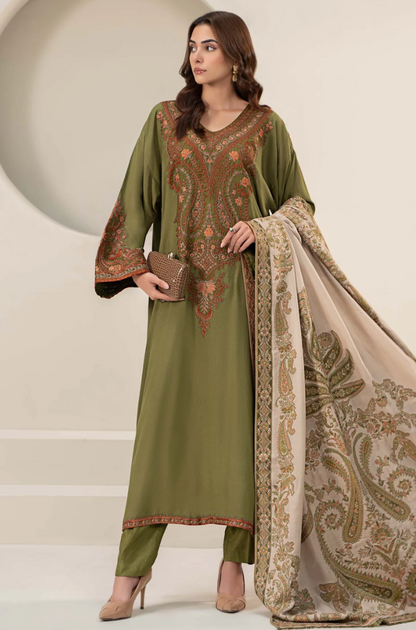 Maria B - 3PC Lawn Embroidered Suit- BFB0272