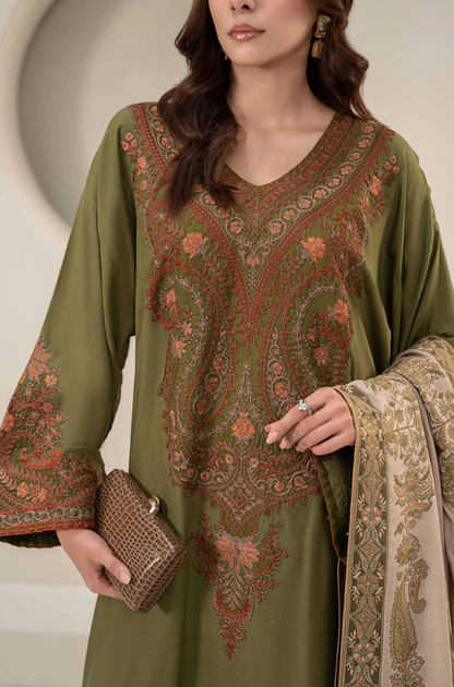 Maria B - 3PC Lawn Embroidered Suit- BFB0272