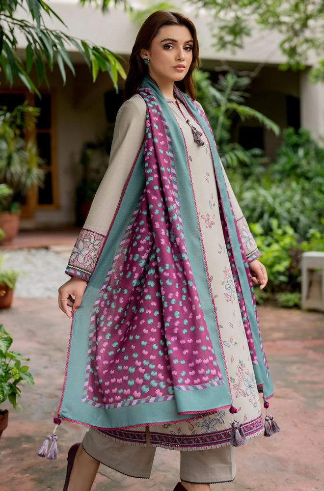 Jazmin - 3PC Lawn Embroidered Suit - BFB0245