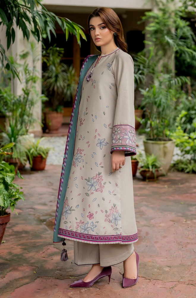 Jazmin - 3PC Lawn Embroidered Suit - BFB0245