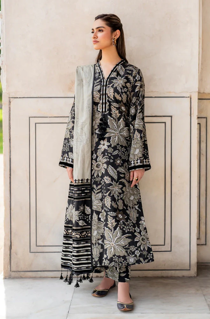 Boraque - 3PC Lawn Printed Suit - FFB0196