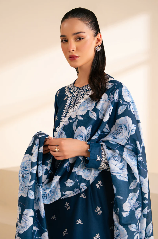 Jazmin - 3PC Lawn Embroidered Suit - FFU0207 - Farakh Fabrics