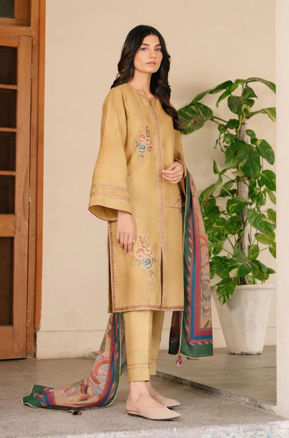 Jazmin - 3PC Lawn Embroidered Dress - BFU0077