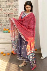 URGE - 3PC Lawn Embroidered Suit - BFU0283 - Farakh Fabrics