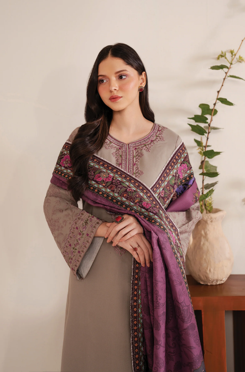 Garnet - 3PC Lawn Embroidered Suit - FFB0232